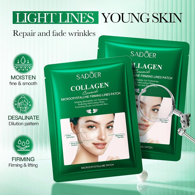 5PCS Collagen ceramide nasolabial folds SADOER microcrystalline firming light lines, tablets 6g
