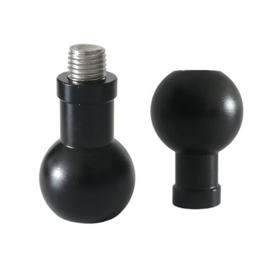 17mm/25mm Kulehodeadapter Enkel Justering M6/M8/M10 Bolt Kulehodeadapter Telefonholder Biltilbehør