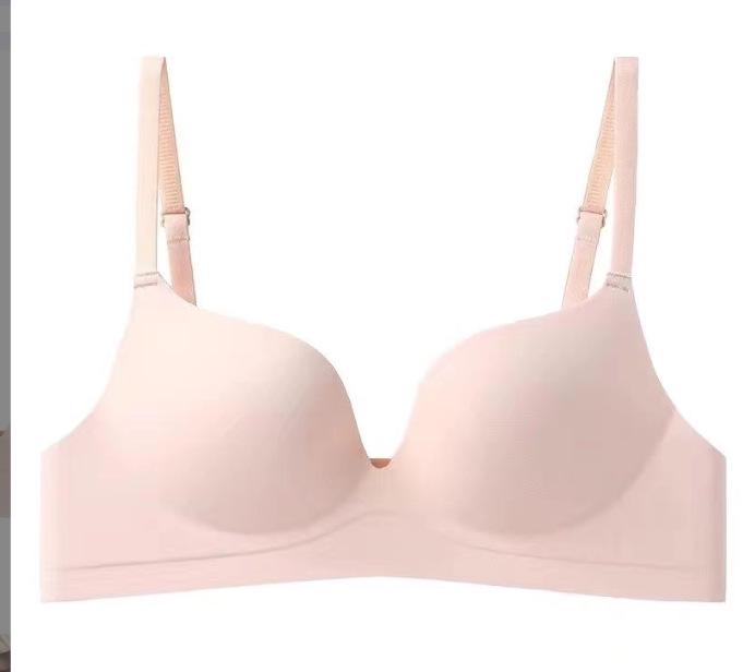 

Бесшовный бюстгальтер средней поддержки для девочек - Предотвращающий обвисание, без косточек, с боковой поддержкой 34/75 AB розовый