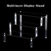 1-3 Tiers Acrylic Perfume Organizer Shelf  Ins Cosmetic Makeup Display Stand Cupcake Doll Desktop Shelves Storage Holder