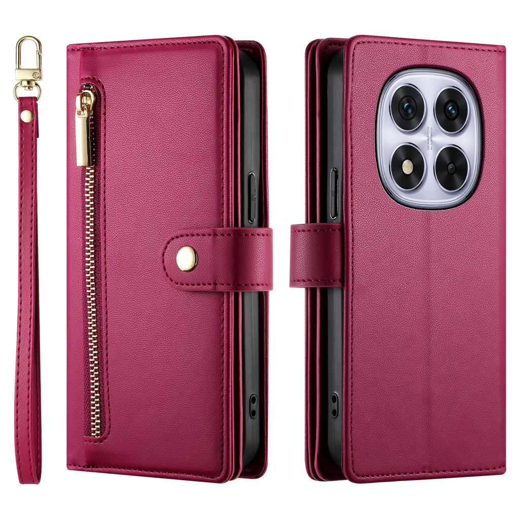 Zipper Crossbody Leather Flip Case For Redmi Note 15 14 13 12 Pro Plus 15C 14C 13C A5 A4 A3 5G Luxury Card Solt Wallet Cover