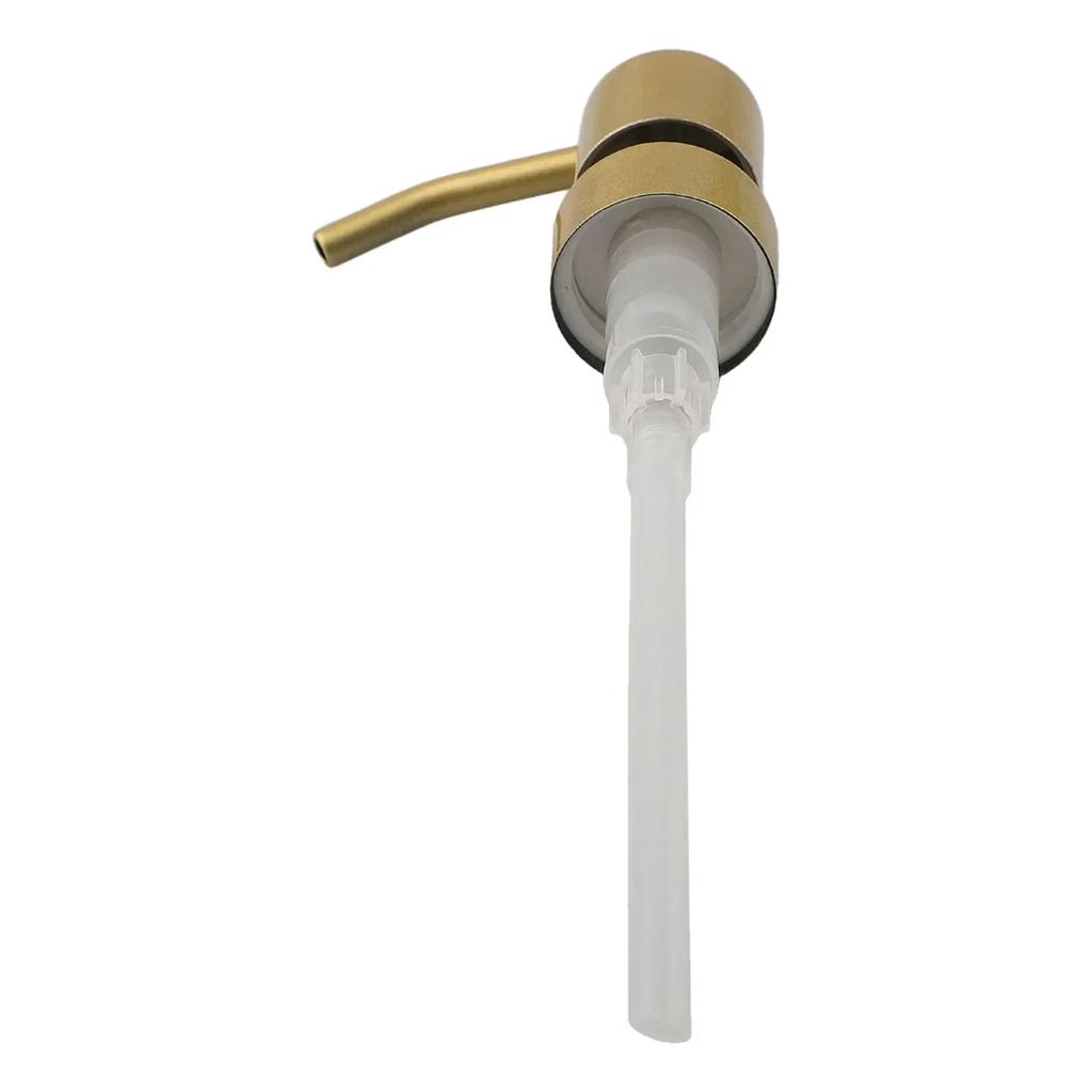 Soap Pump Head Press Type Lotion Pump Head 28/400 Thread Stainless Steel Press Head Bathroom Kitchen Soap Dispenser Head