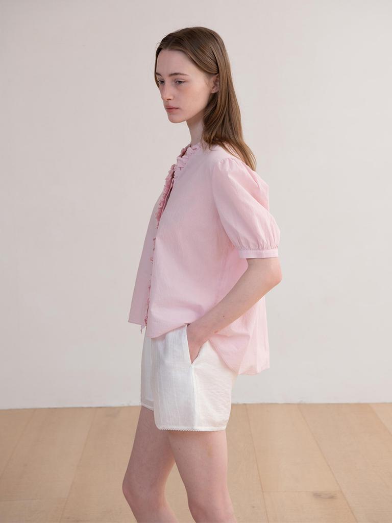 OVEOF Finn Frill Blouse_Pink