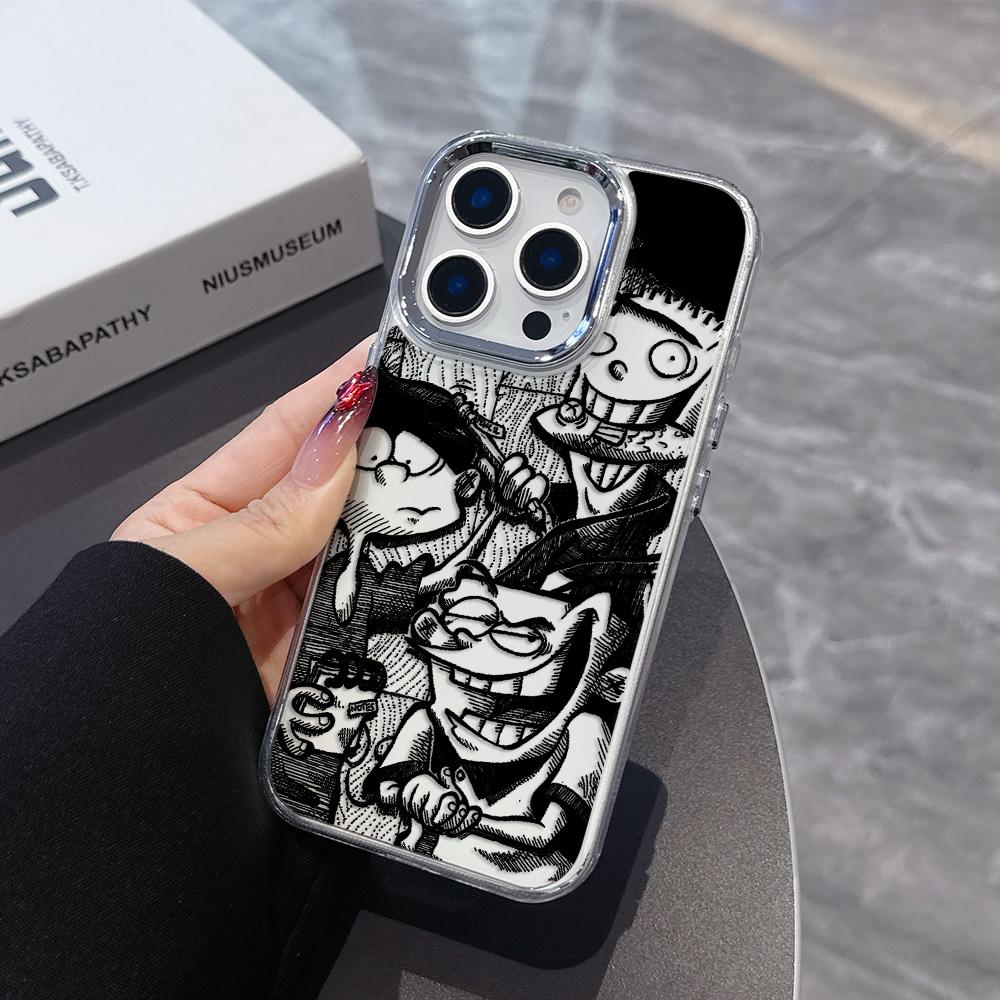 Cartoon E-Ed Edd N Eddy Telefoonhoesje Voor iPhone 17 Air 16 e 15 14 13 12 11 Pro Max Plus SE 2020 2022 Transparante Zachte Cover