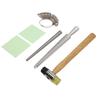 6pcs Small Ring Earrings Mandrel Kit Aluminium Efficient Multifunctional Ring Sizer Tool Set for