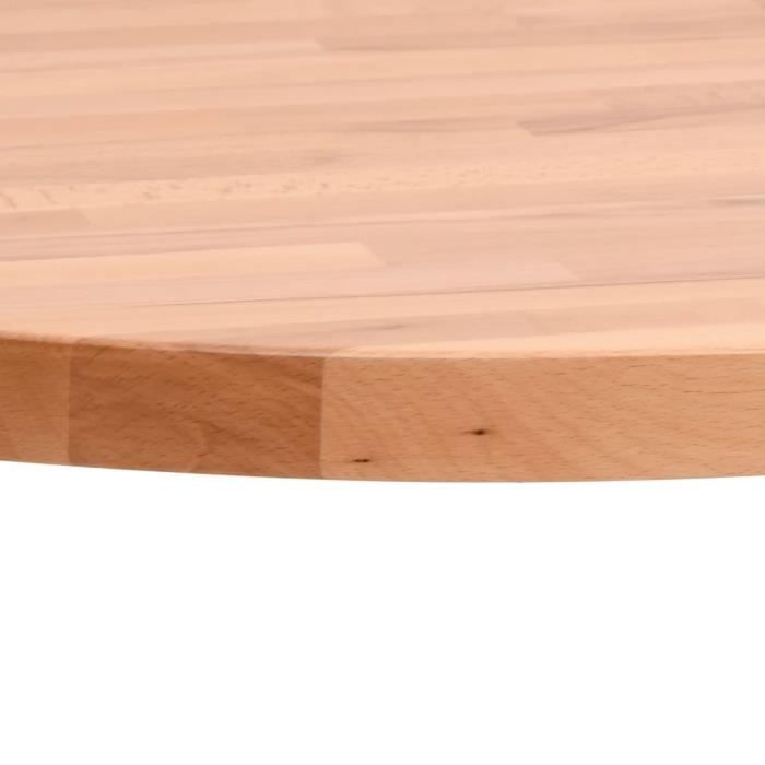 VidaXL Table Top Ø90x1.5 Cm Round Solid Beech Wood 355933