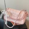 Uma Bolsa de Ombro Pequena Xadrez Elegante, Uma Bolsa Transversal Versátil Elegante para o Dia a Dia