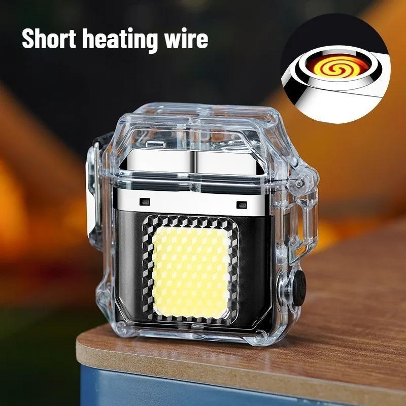 

Новый Модный Бытовой Прозрачный Двойной Дуговой Водонепроницаемый Удобный USB Электронный Быстрая Зарядка Подсветка Плазменный Многофункциональный Рабочий Свет Short heating wire