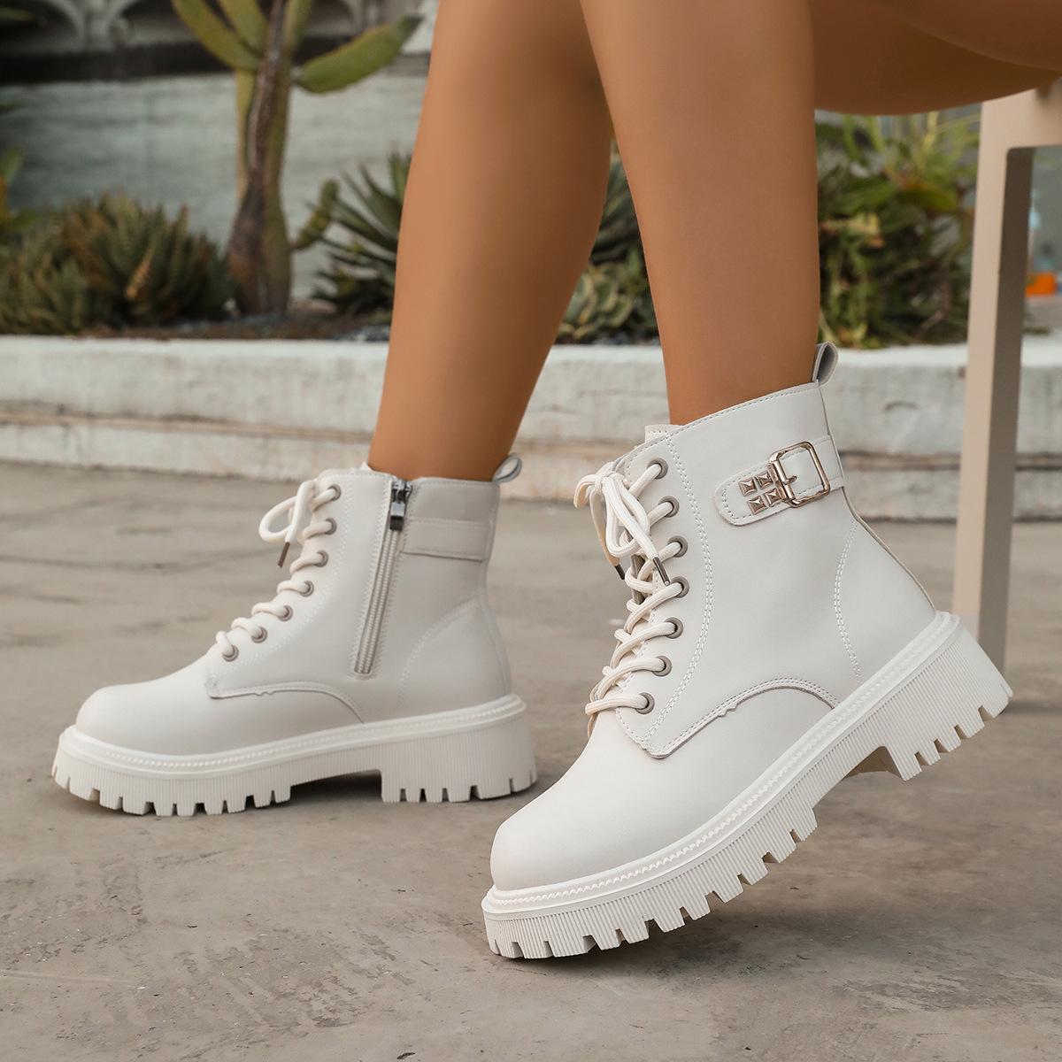 

Martin boots single boots 2025 new autumn women s boots versatile thick-soled single boots popular British style short boots women 35