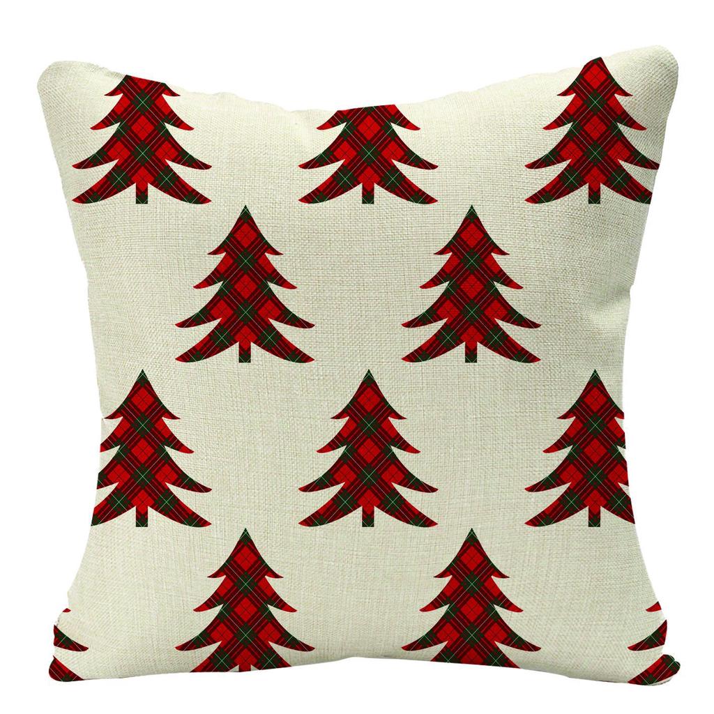 Combination Home Christmas Linen Pillow Case Festive Home Decoration Pillow Cushion Cover Pillow