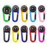 6Pcs Compasses Carabiner Hook ABS Compasses Keychain For Kid Adult Outdoor Hiking Mountaineering Camping Gear Accessory