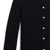 Polo Ralph Lauren Solid Color Single-Breasted Casual Long Sleeve Sweater Kids Sweater Black 313919829-002
