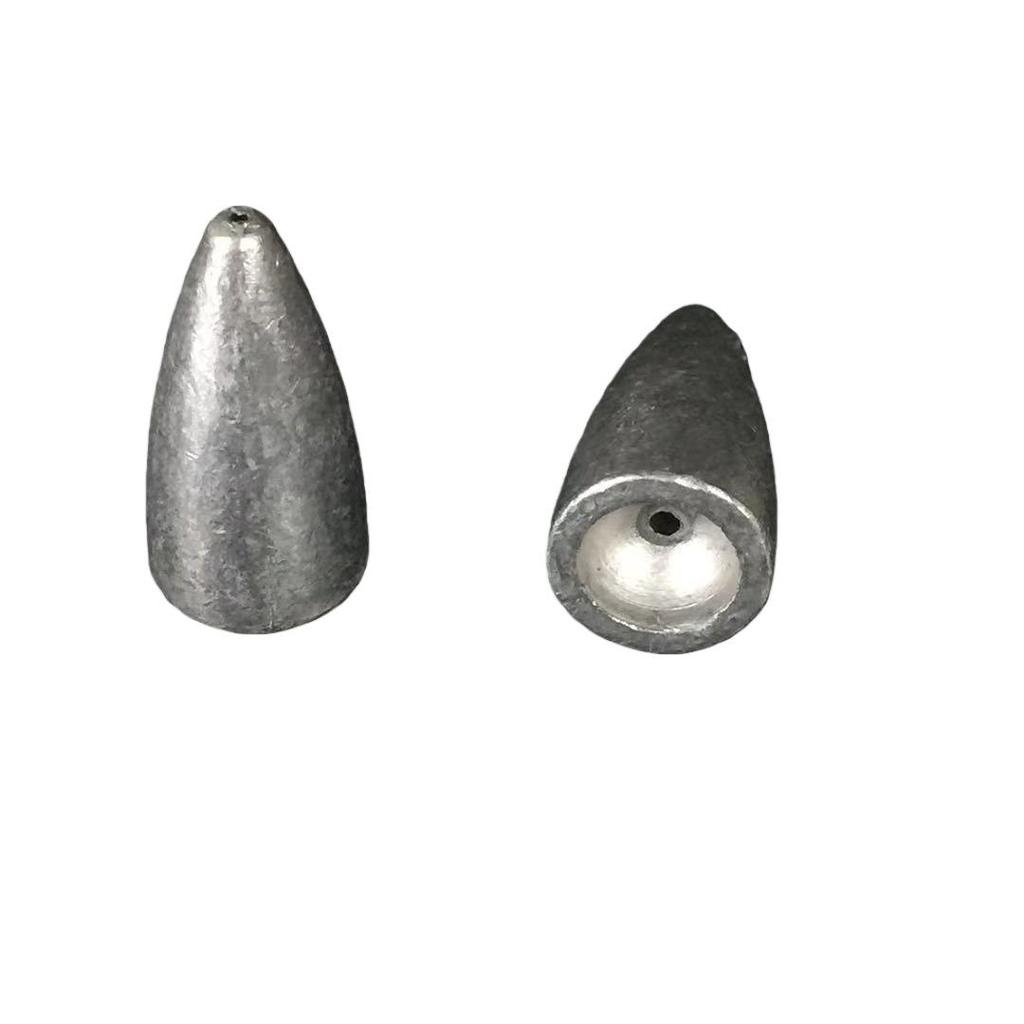 25-Piece Texas Rig Bullet Sinker Set: Carbon Steel Alloy with Plastic Core