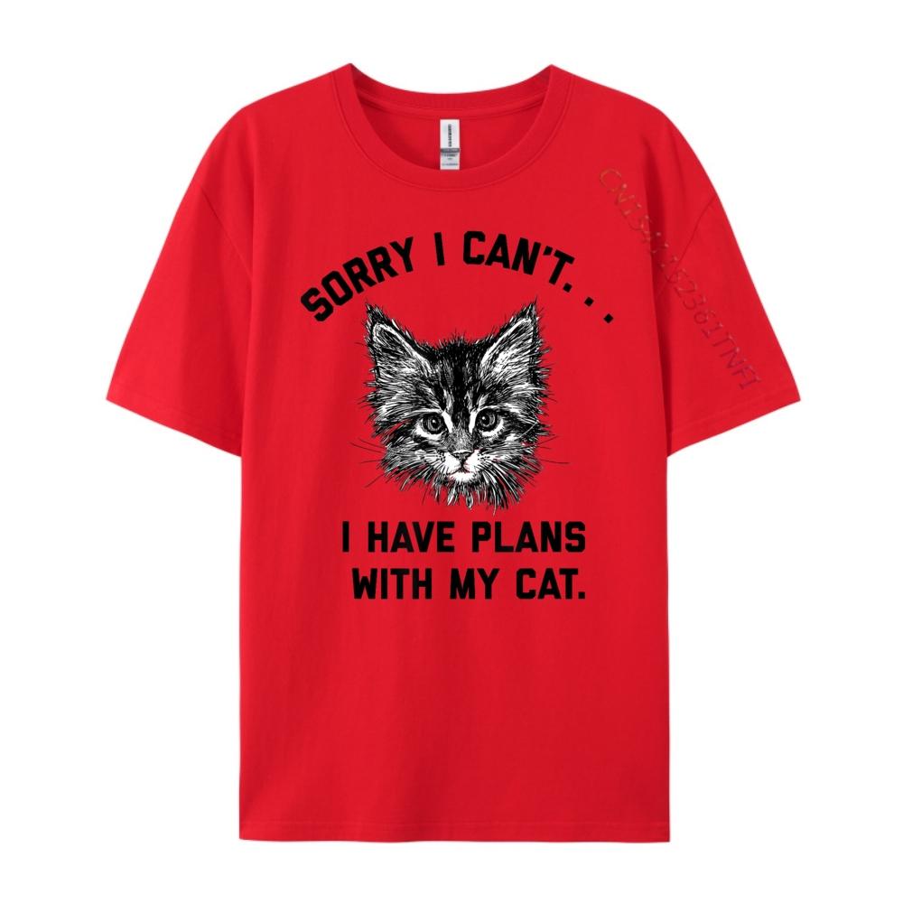 Sorry I Cant I Have Plans With My Cat Wholesale Tshirts 100 Pcs Camiseta S
