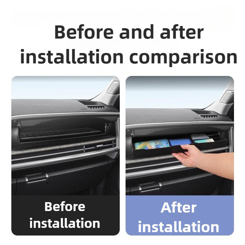 1pcs for Hyundai Santa Fe 2025 2025 Car Storage Box Interior Accessories Co-pilot Drawer Storage Case Organizer Tidying Tray