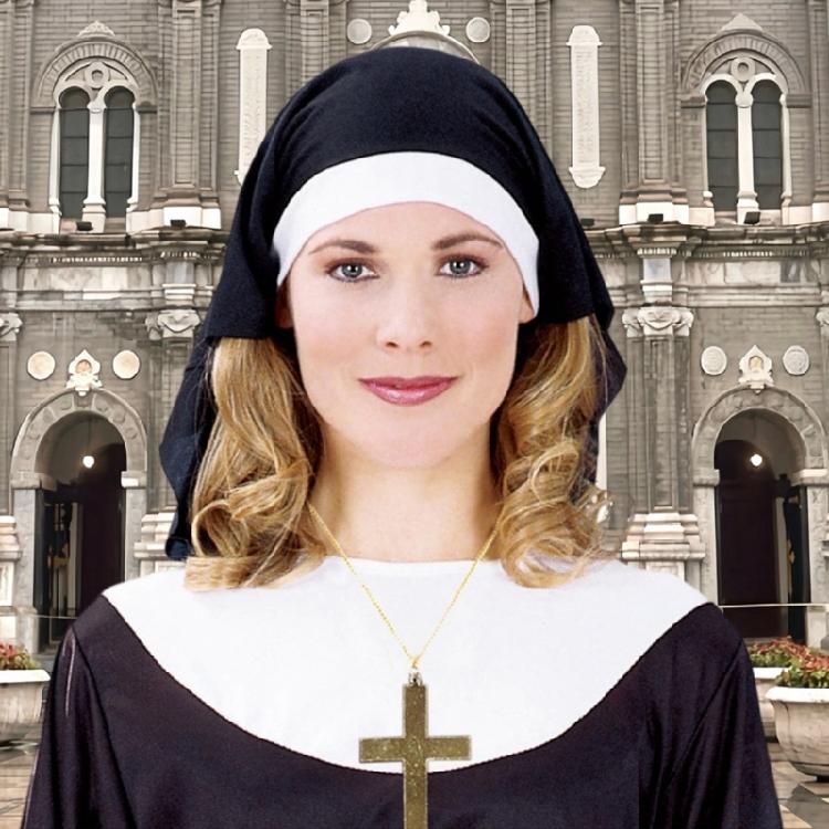 Nun Hats Nun Headband Caps Nun Habits Hat for Adult Women Cosplay Halloween Costume