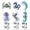 Sea Breeze Style Bead Kit Mythical Ocean DIY Kit, Themed Jewelry Making Set, Decorative Beading Kits for Balcony Marine Animal Craft Supplies Handmade