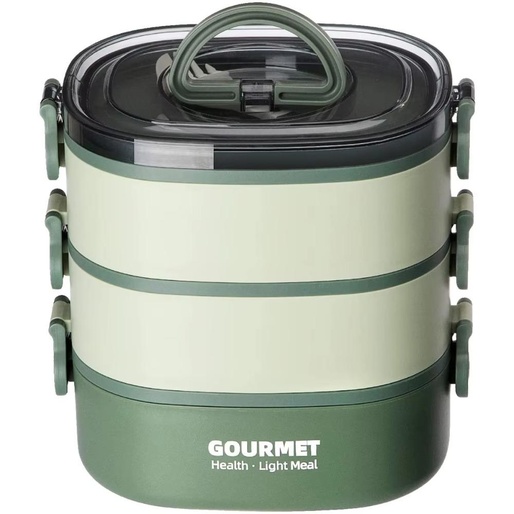 Multi Layer Lunch Box Large Capacity Portable Lunch Container for Office Workers and Students Microwave Safe Meal Container