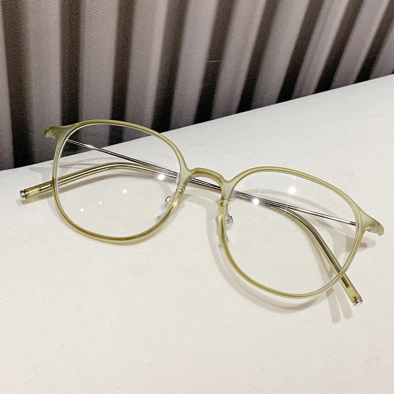 Middelaldrende Anti Blått Lys Runde Innfatning Presbyopi Briller Retro Sirkulære Lesebriller Ultralette Unisex Langsynsbriller