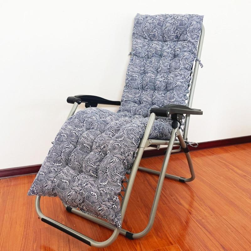 Thickened All Weather Lounges Chair Pad Waterproofs Cotton Polyester Blend Cushions For Chaise Lounges Indoor Outdoor Use