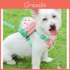 Pet Leash For Small Dogs With Lemon And Orange Design Non Extendable Polyester