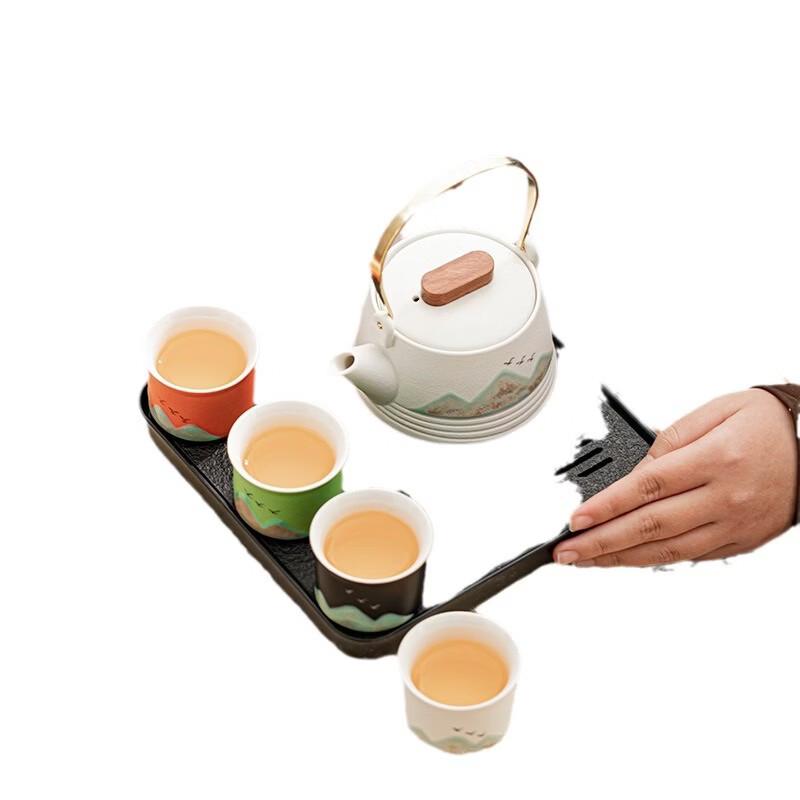 Zhuijia Far Mountain Ceramic Kung Fu Tea Set