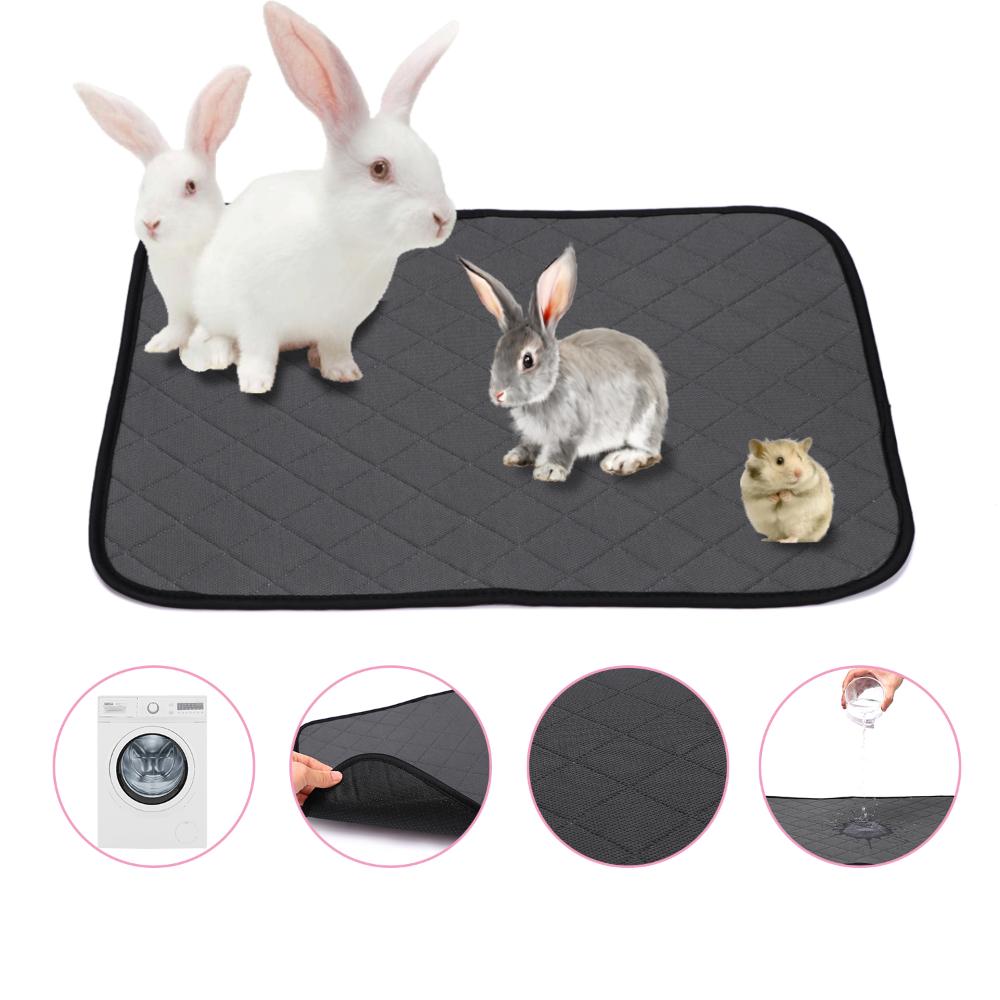 Hamster Reusable Waterproof Bottom Pet Pee Pads Cage Bedding Absorbent Cage Mat Cage Liner