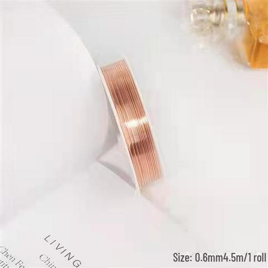 

Катушка медной проволоки для ювелирных изделий, маникюра, изготовления шпилек, поделок своими руками и обработки металла 1.0mm wire diameter медный