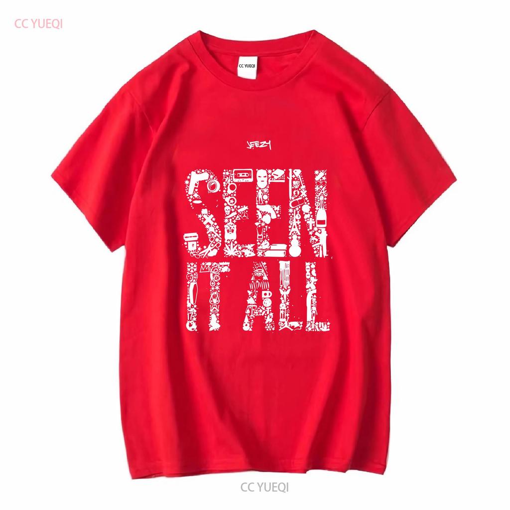 Mens Jeezy Seen It All T shirt Small Black long or short sleeves vintage Washed Versatile Slightly Stretched fashion Soft