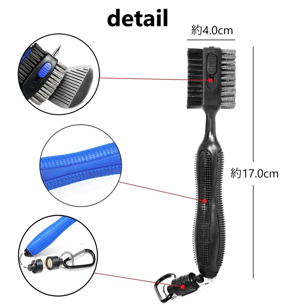 Golf Club Brush Club Polishing Maintenance Tool Wire Nylon Needle