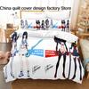 3Pcs Kill La Kill Anime Bedding Set 3D Print Ryuko Matoi Duvet Cover Pillowcases For Teens Fans Room Decor Gift  Bed Linen