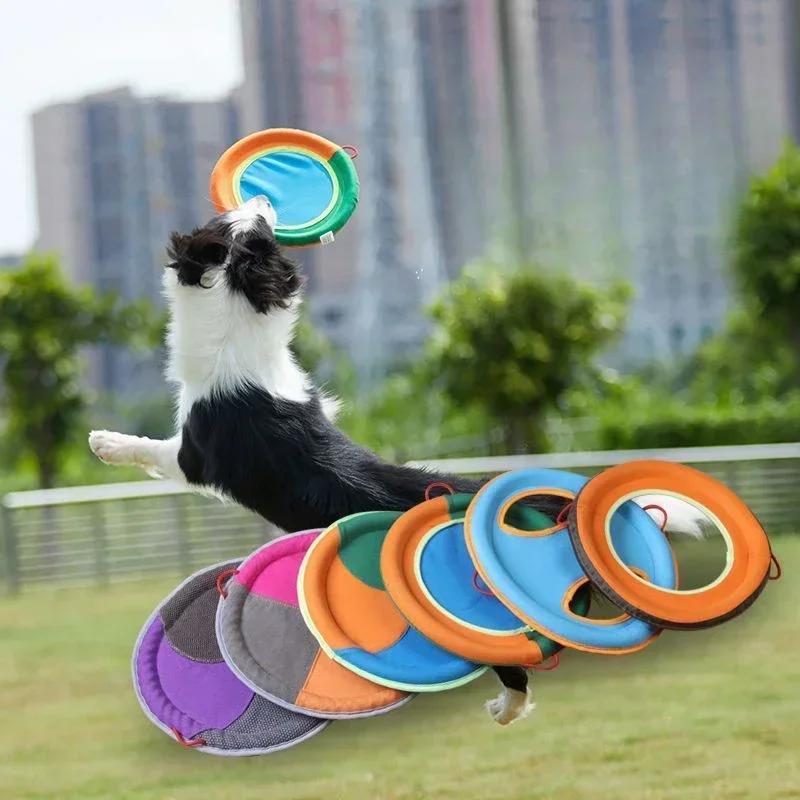Haustier Flugscheiben Spielzeug Leinen Klein Mittel Groß Hund Darts Zerrspielzeug UFO Training Interaktives Spielzeug Welpe Apportieren Flugscheibe Bissfest