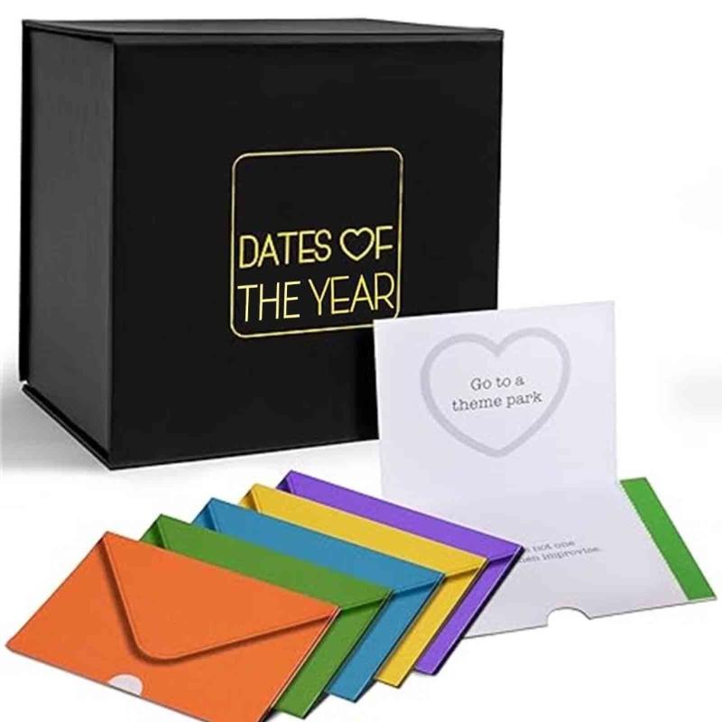 

A Year Of Date Valentines Day Gifts A Date Night Box with Sealed Date Ideas Wedding Present.Couple Date Night Ideas 1