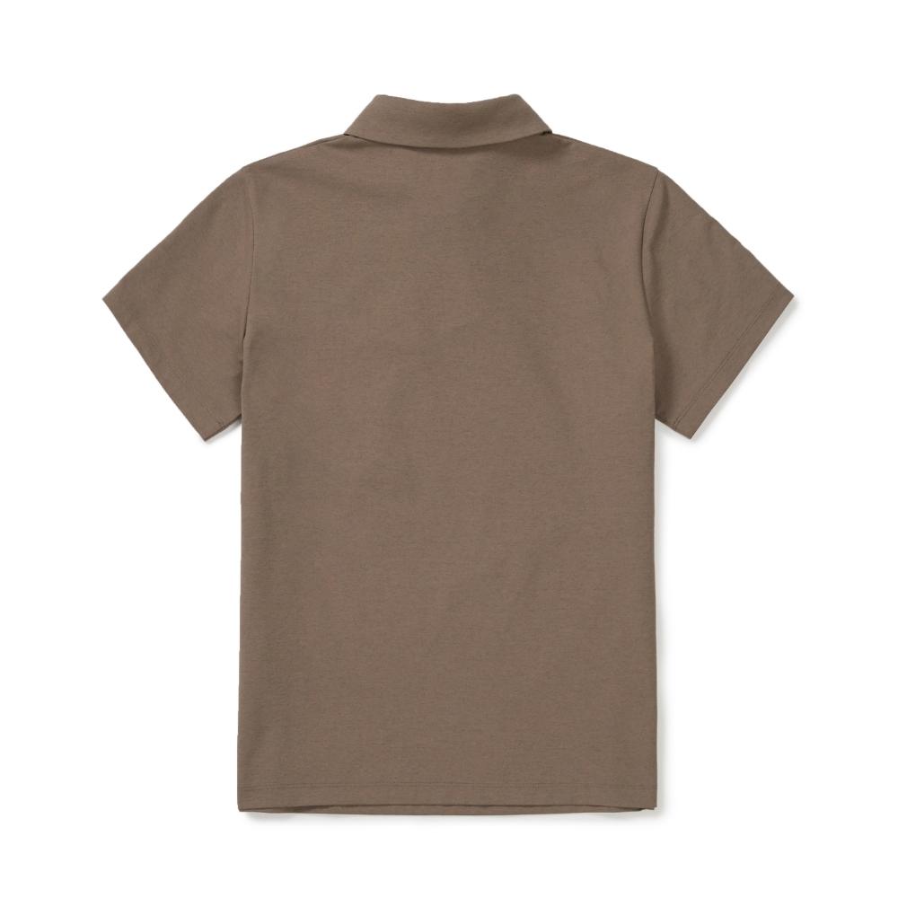 SNOWPEAK Quick Dry Women's Short Sleeve Polo T-shirt Brown (S26MWTPS15)