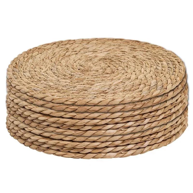 Handgewebte Rattan-Platzsets - Hitzebeständige Natürliche Tischsets für Essen, Küche, Hochzeit & Heimdekoration, Umweltfreundlich Gewebt