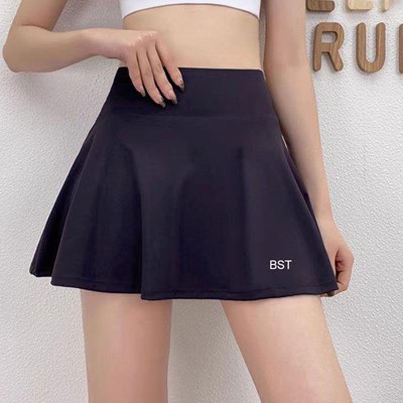 

Спортивная юбка Летняя женская юбка Бег Бадминтон Быстросохнущая Модная лента Шорты для йоги Фитнес Длина до бедра Юбка для тенниса Fake Two-Piece Purple Skirt XL