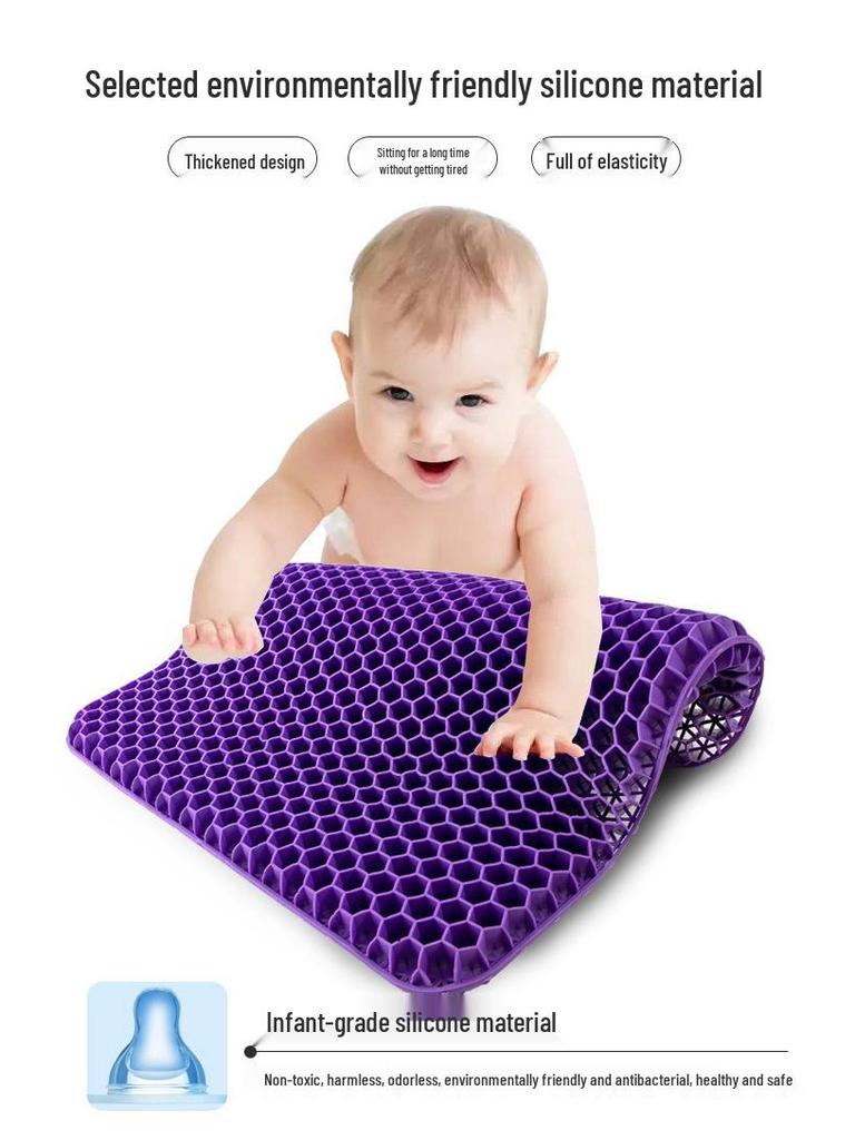 Honeycomb TPE Gel Seat Cushion: Ideal for Cars, Chairs, Sofas, and Students
