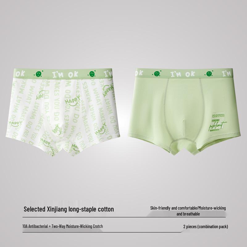 Pure Cotton Teen Boys' Boxer Briefs (Ages 12-18) - Comfortable Underwear for Growing Boys