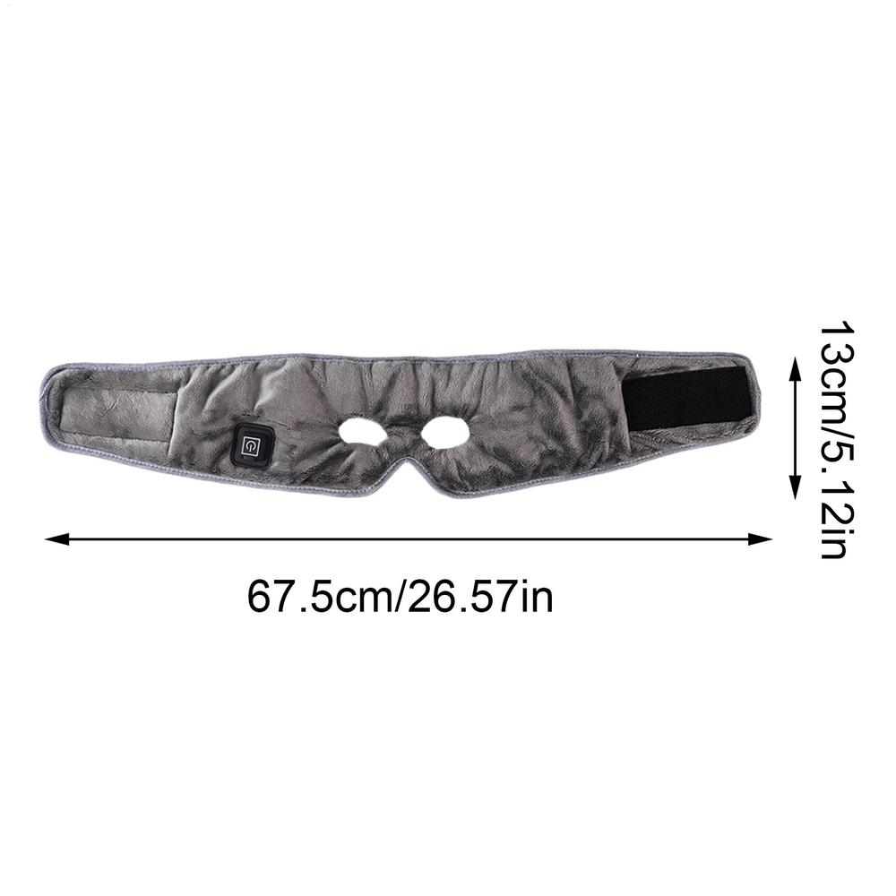 Podgrzewacz na zatoki Regulowana temperatura Zasilany przez USB Podgrzewana maska łagodząca Ból Ciśnienie Napięcie Gorący kompres Terapia oczu kolor szary