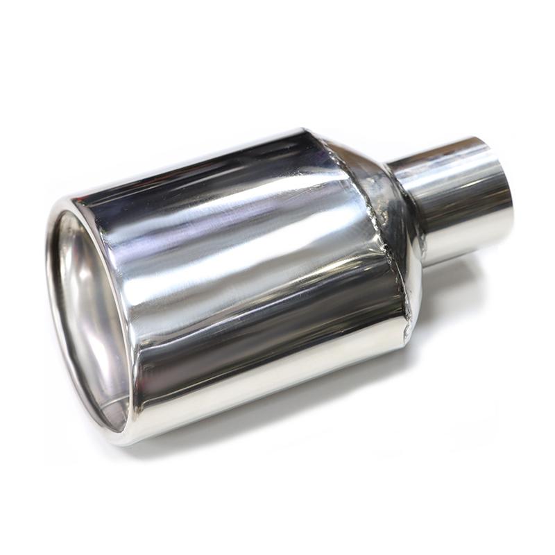 Car Universal Oval Exhaust Tip Stainless Steel For Benz W204 Class C Muffler Tip 47mm Inlet Single Out Exhaust Pipe Car Tuning