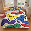 3pcs Colorful Patterns Bedding Set, Breathable and Soft, Suitable for All Seasons, Ideal for Home Use, Suitable for Bedroom Decor Yy250821225