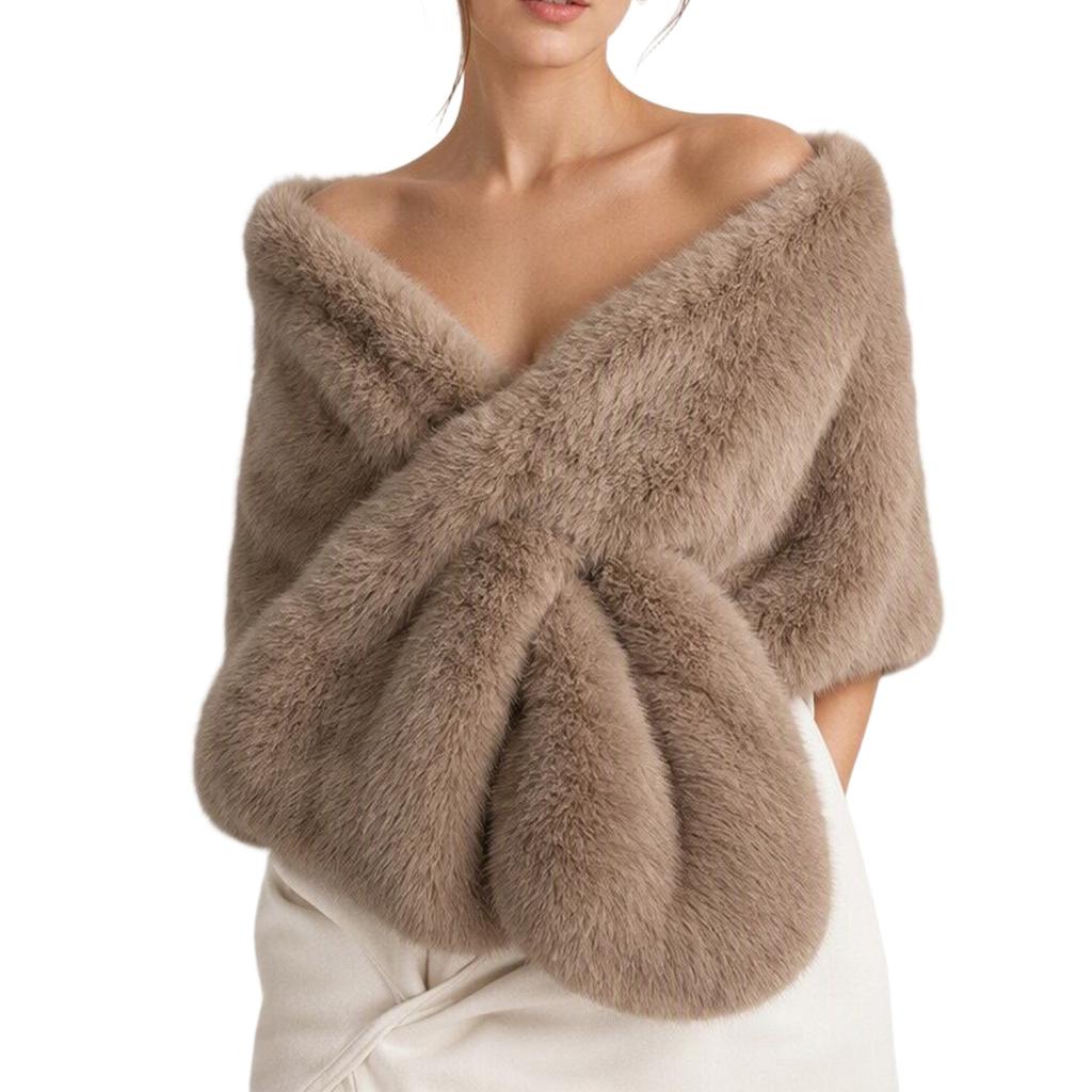 Women's Warm Shawl Cape Scarf Wrap Cozy Winter Layering Outerwear Accessory