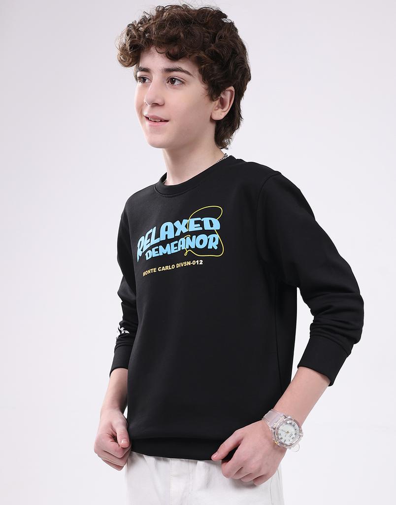 Monte Carlo Boy's Round Neck Full Sleeve Sweatshirt