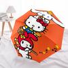 1pc Hello Kitty Mushroom Hat Auto Open Close Umbrella - Portable Folding Design with Iron Frame - Outdoor for Fans, Travelers, Everyday Use - Perfect