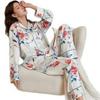 Clearance: Spring/Summer Ice Silk Pajama Set for Couples - Women's Imitation Silk