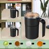1Pc Electric coffee automatic mixing cup, rechargeable digital display screen magnetic stirrer, suitable for holiday gifts