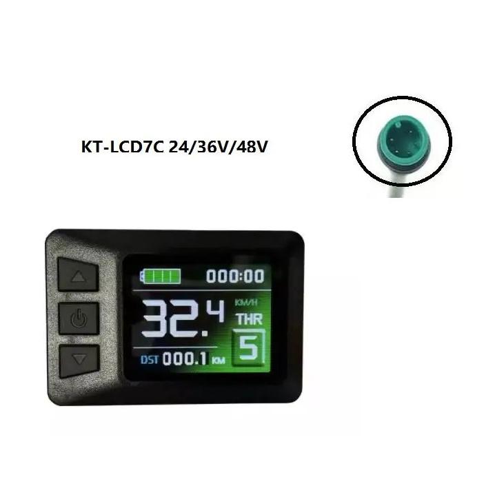 Ebike KT LCD LED Display Waterproof SM Plug 24V36V48V72V LCD3 LCD4 LCD5 LCD7 LCD8H LCD9 LED880 LED900S for Electric Bicycle Kit