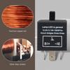 3 Pin Flasher Relay, CF-13 Adjustable Fixed Frequency Electronic Blinker Relay, LED Flasher Relay Turn Signal Relay for Solves Flash Problem,