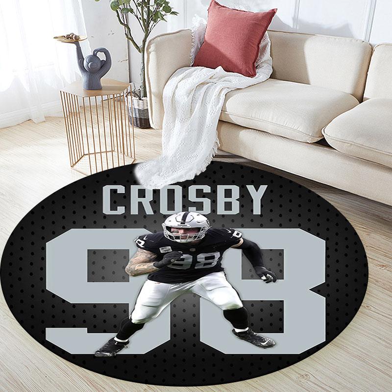 Crosby Art Pattern Round rug,Carpet Rug for Living Room Bedroom Playroom ,Non-slip Floor Mat,Holiday Gifts and Birthday Gifts.