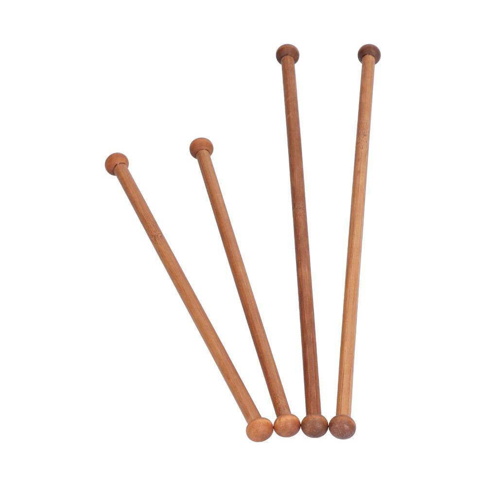 4pcs Round Sandalwood Wooden Hanging Rod 12 Inch Long Wooden Pin Rod Tapestry Hanging